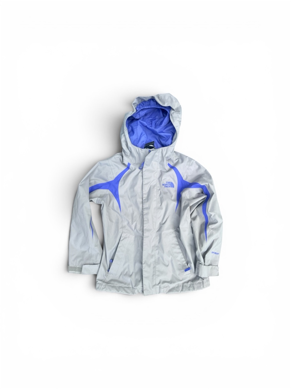 Girls’ The North Face HyVent waterproof shell/rain jacket, size XS (6)
